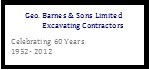 George Barnes & Sons Excavating Ltd